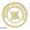 Badge / Macaron GLNF – Grande tenue provinciale – Grand Poursuivant – Maine Atlantique – Brodé main